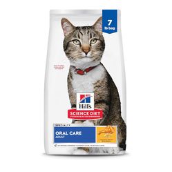 hills science diet oral care dry cat food 7lb