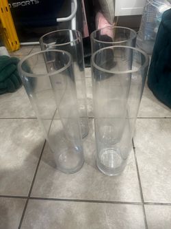 18” cylinder vases
