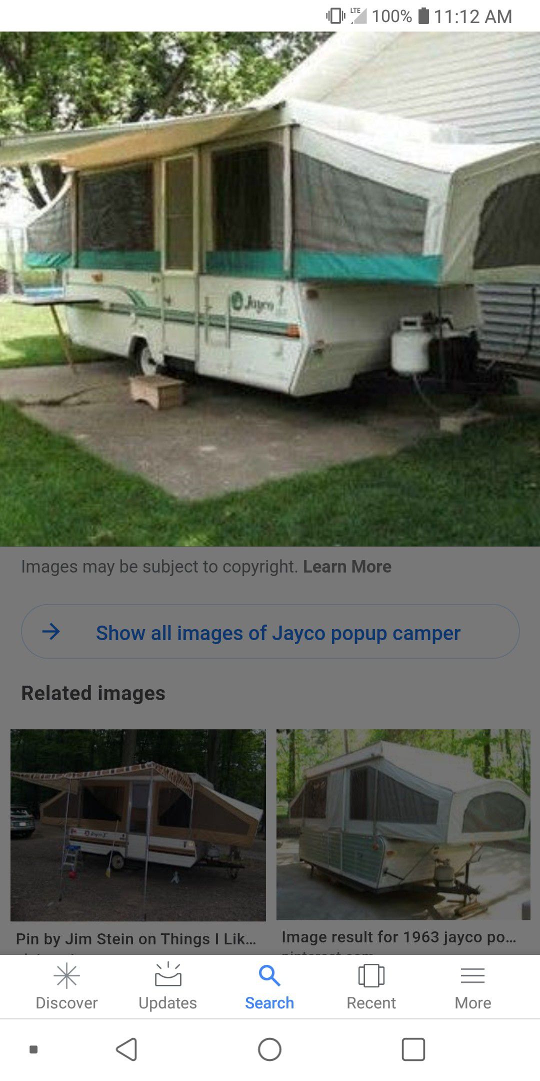 Photo Jayco popup camper