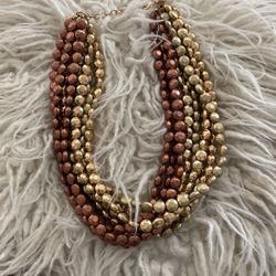 Multi String Beaded Necklace 