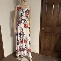 Floral Backless Dress
