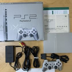 NEW SONY PLAYSTATION 2 PS2 SLIM 1 GAME + CONTROLLER + WARRANTY