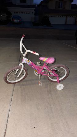 Girls Kid Bike-Pink/White