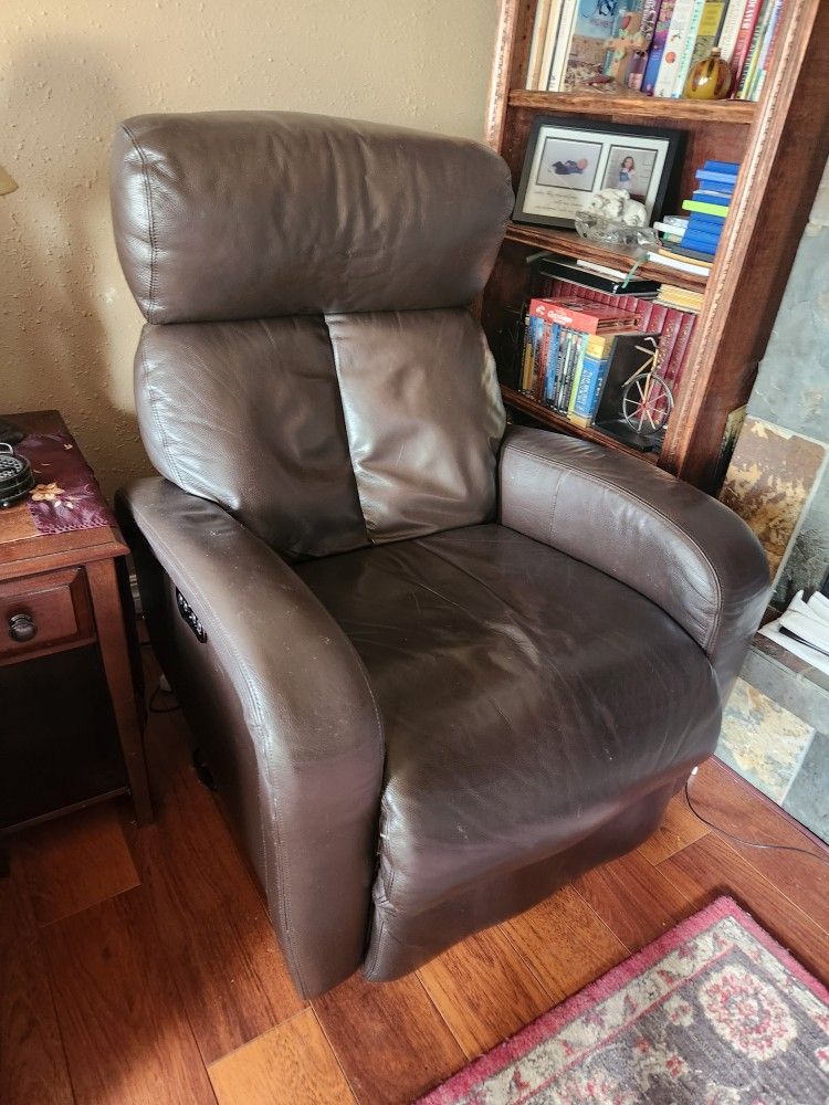 LEATHER ELECTRIC RECLINERS