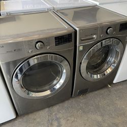Lg Front Load Washer And Electric Dryer With 90 Day Warranty 