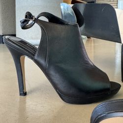 Black Leather Heels - Size 9 - White House Black Market