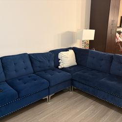 Dark Blue Couch 