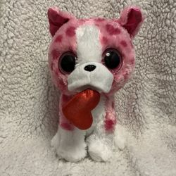 Ty Beanie Boo “Romeo” the Bulldog Valentines 6” Plush 