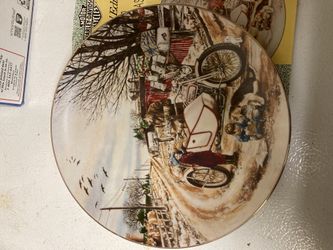 HARLEY DAVIDSON COLLECTIBLE 1990 LIMITED EDITION CHRISTMAS PLATE
