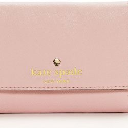 Kate Spade Mikas Pond Darla Keychain Wallet ID Card Holder Bag In Light Pink