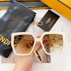 Fendi women’s sunglasses. With Fendi Gold Chain