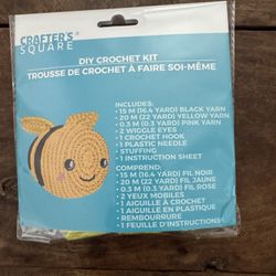 Crochet Kit for creating a bee plush
