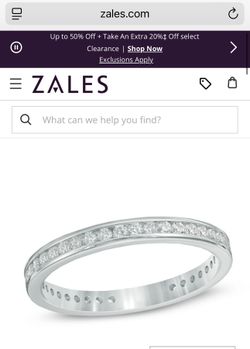1- 1/2 carat diamond and platinum  eternity band