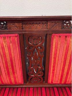 Victorian Eastlake settee