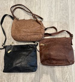 3 Leather Purses