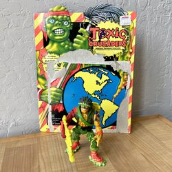 Vintage 1990 Playmates Toxic Crusaders Major Disaster Action Figure