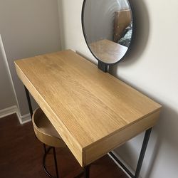 Wood vanity