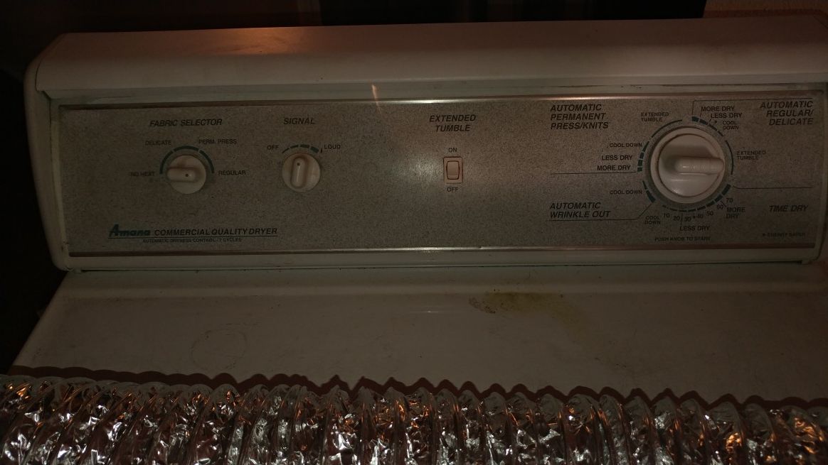 Amana commercial quality gas dryer