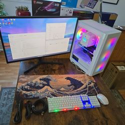BUILT Intel i9 5.0GHz PC Bundle:: Desktop, Monitor, Keyboard, Mouse +