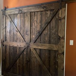 Barn Doors-Dark Walnut 