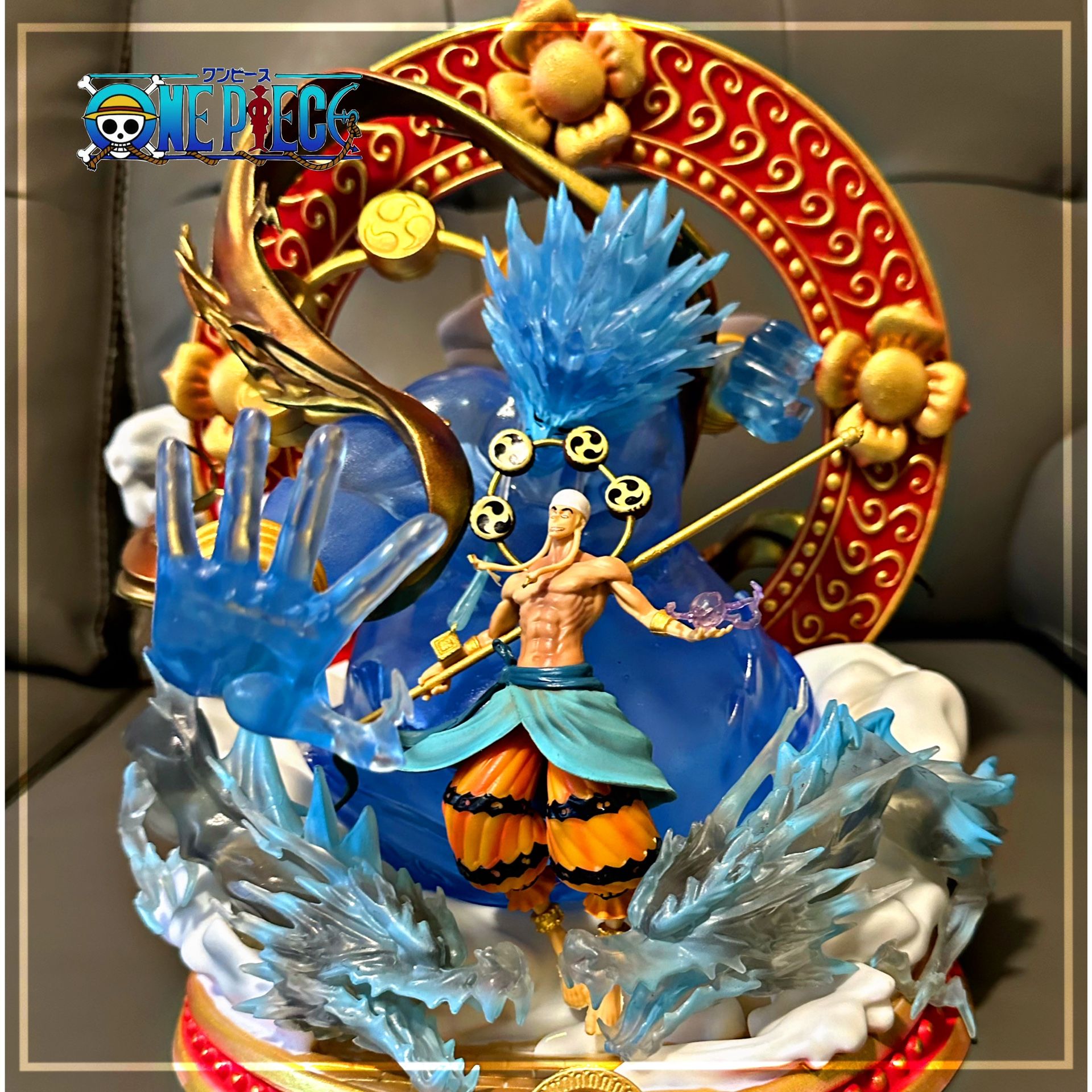 30cm One Piece Thor Enel God Action Figure Anime Collection Pvc Statue Enel Figu