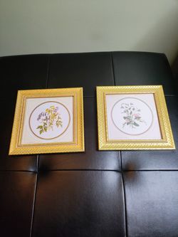 Finishing Touches 8x8 English Florals - Set of 2