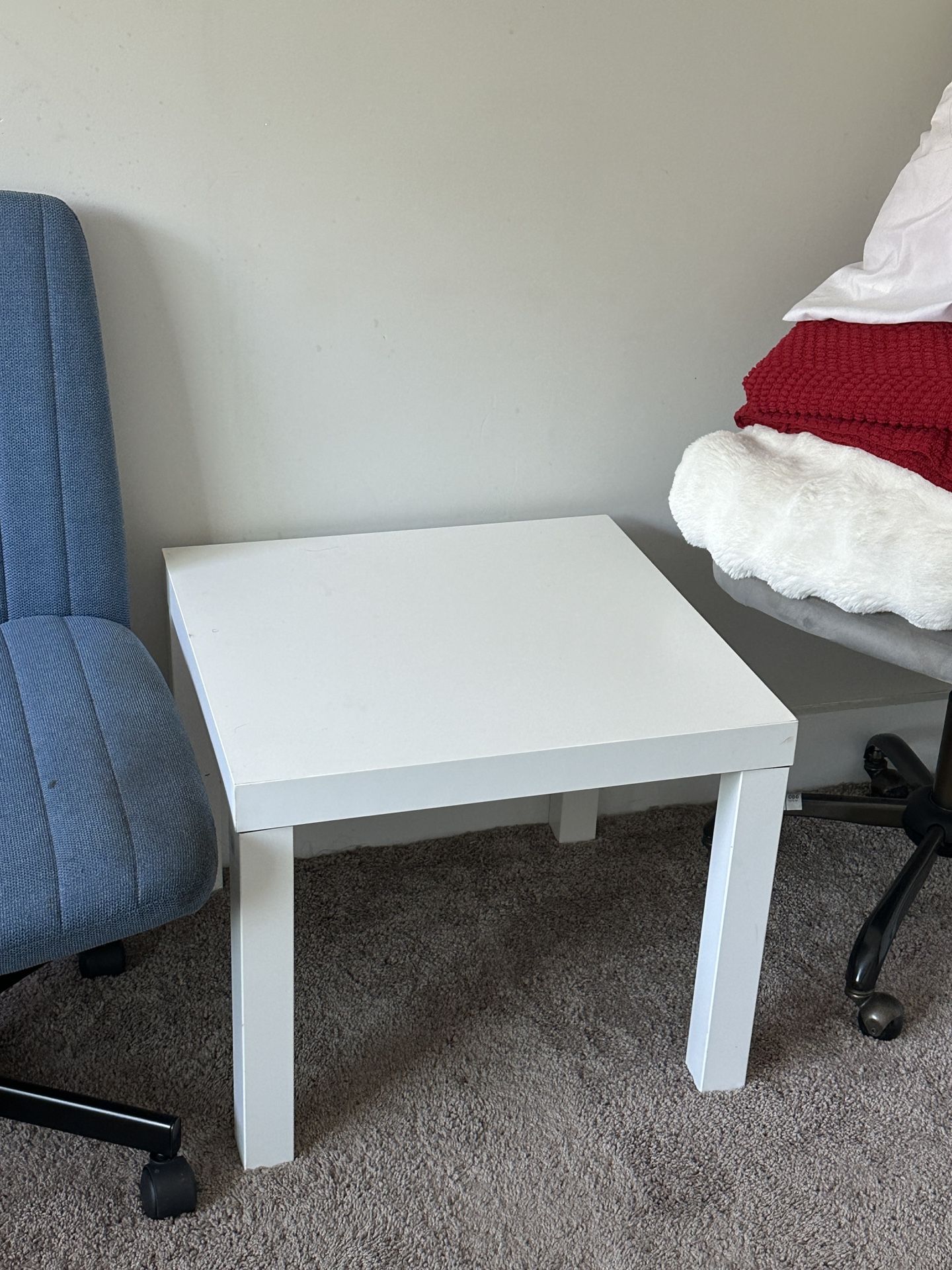 **Small White IKEA Table – $5 (Used)**