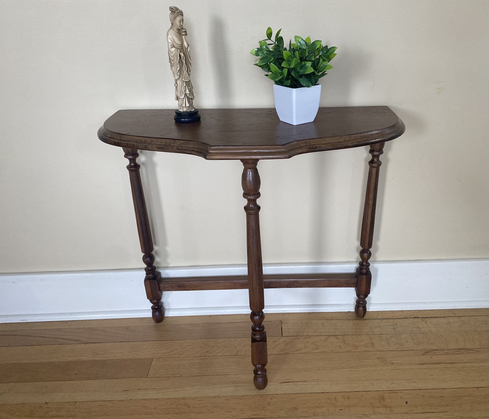 Demilune Console Table, restored