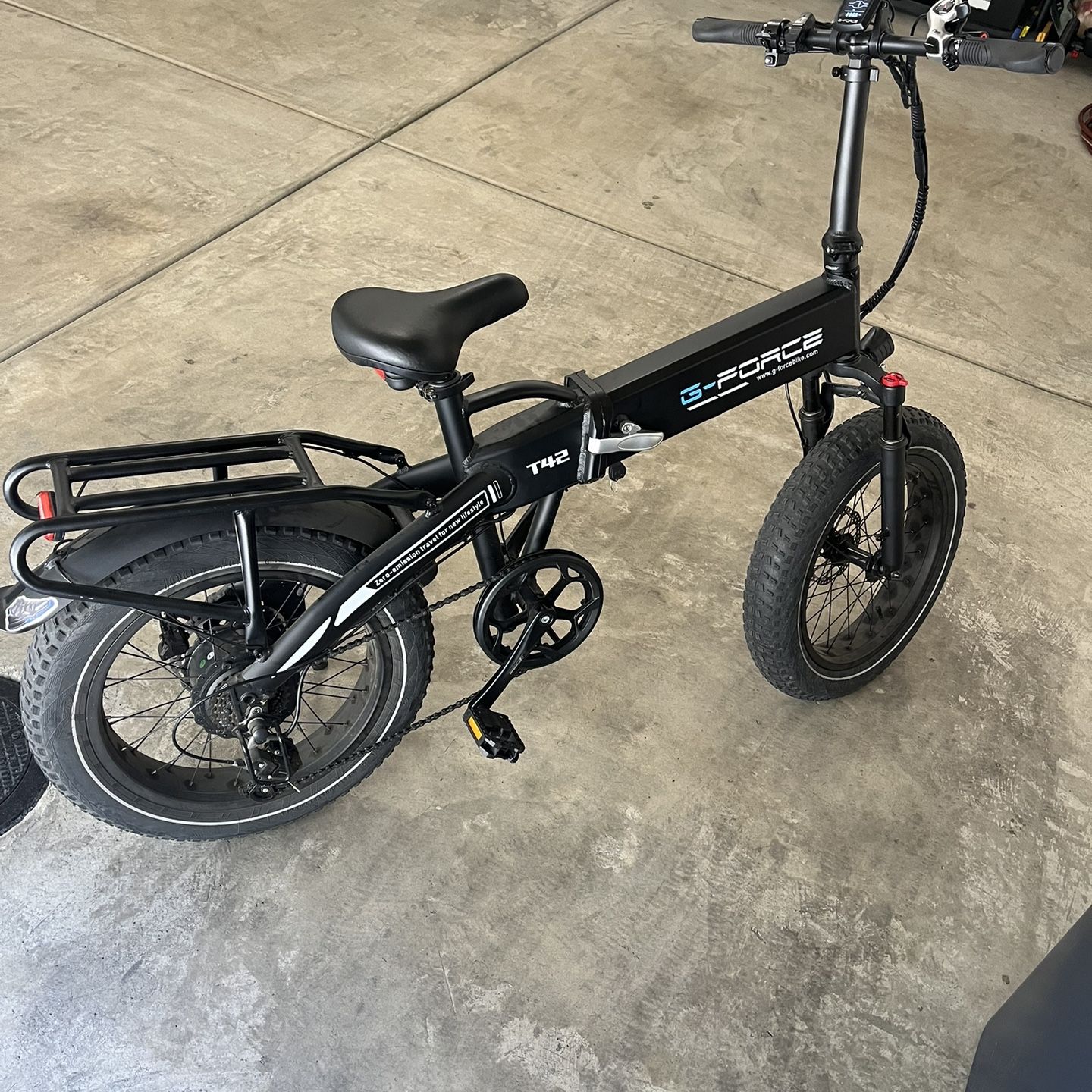 g force electric bicycle G-FORCE RE Foldable E-Bike – 48V 20Ah, Dual Suspension With its impressive specs and modern design You're NOT Breaking Any Speed