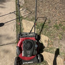 Hyper Tough 20" 125cc Gas Powered Walk-Behind Push Lawn Mower with Briggs & Stratton Engine, Red
