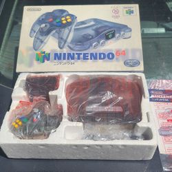 Nintendo 64 Clear Grey (Smoke) Japanese Console – Boxed, Near Mint, Complete!