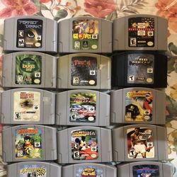 Nintendo  64 games Shoot me an offer