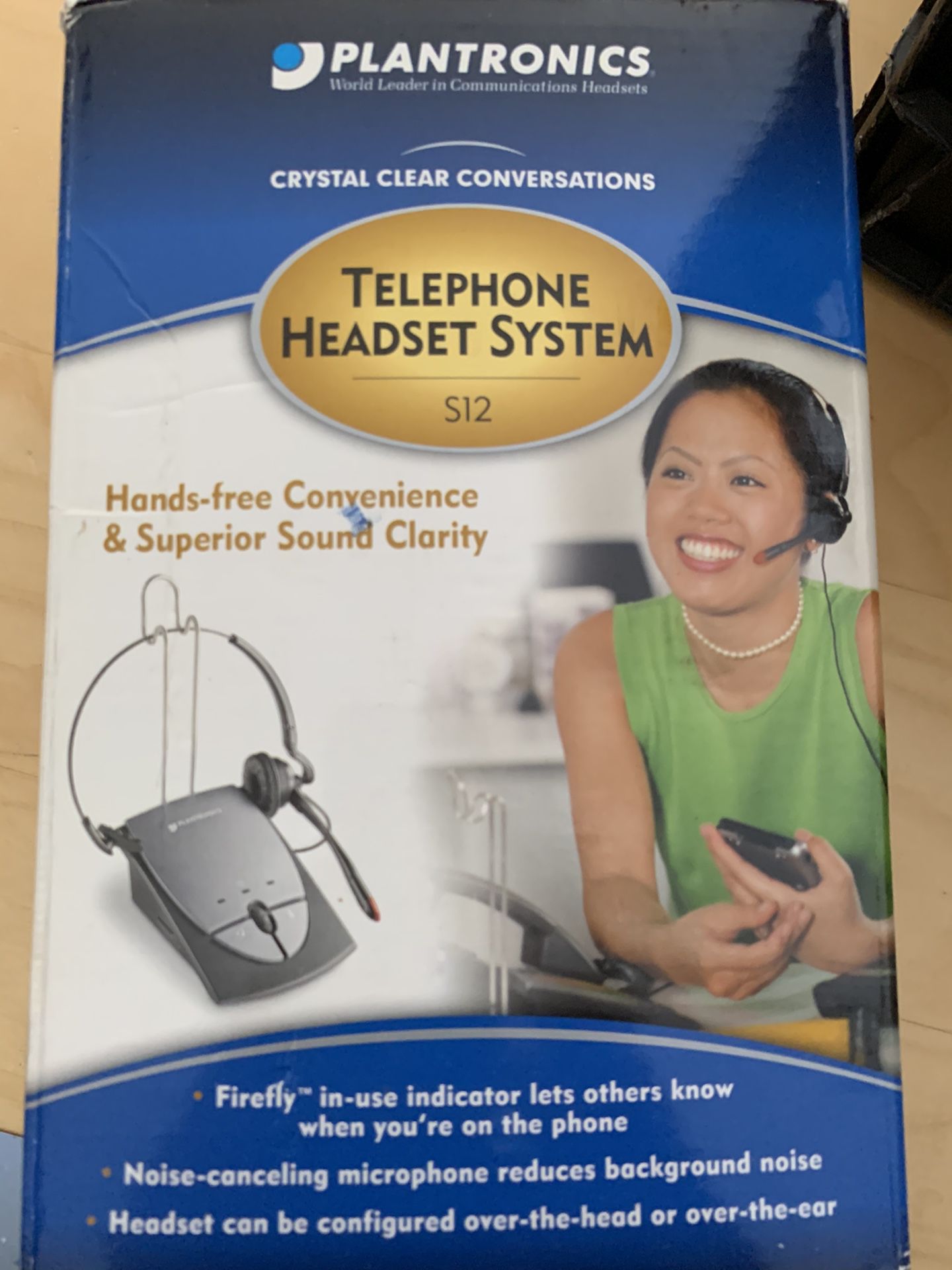 Telephone head set plantronics