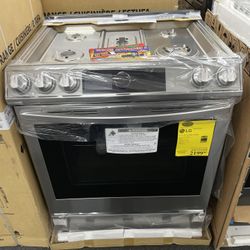 SLIDE IN STAINLESS STEEL SAMSUNG GAS STOVE