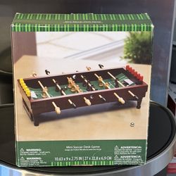 Mini Wooden Soccer Desk Foosball Game With Felt Top ~ Perfect For Any Man Cave!