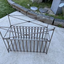 Pewter Magazine Rack