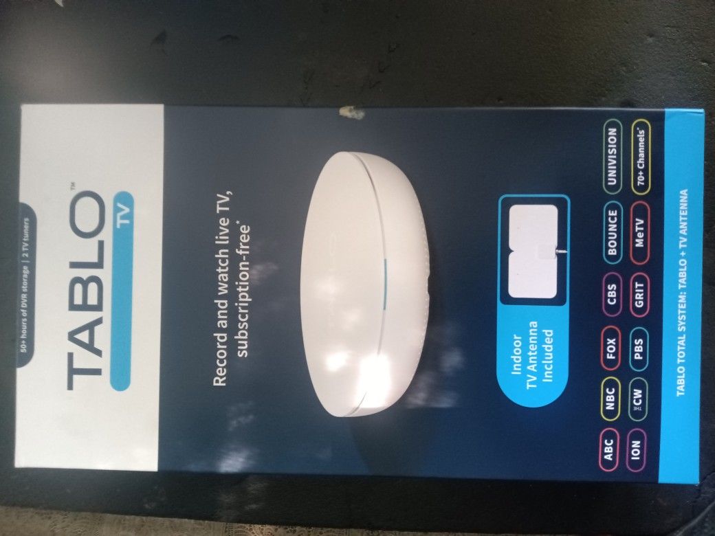 Tablo TV DVR w/ Indoor Antenna – Watch Live TV, No Subscription – NEW