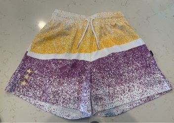 Purple and Yellow Slam shorts