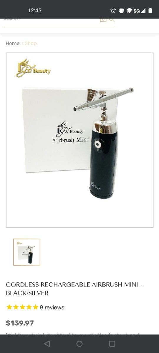 iGel Airbrush Mini For Nail Art, Paid $139, asking $100 OBO
