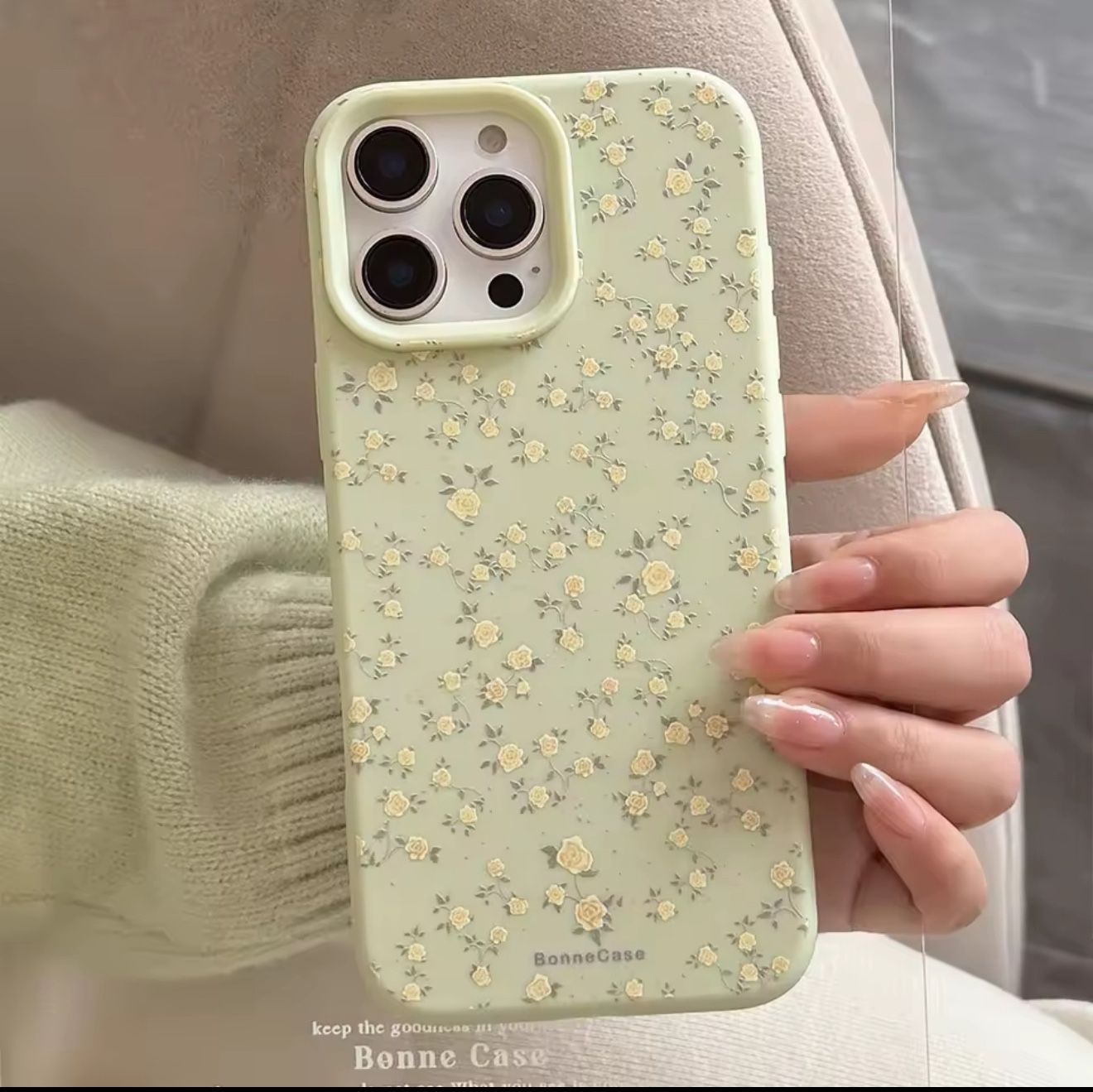 Iphone 16 Pro Max Flower Pattern Silicone Phone Case. Plus Shockproof Bumper Back Cover