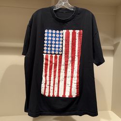 Baseball All World USA Bats Balls Stars Stripes USA Flag T-Shirt Size X-Large