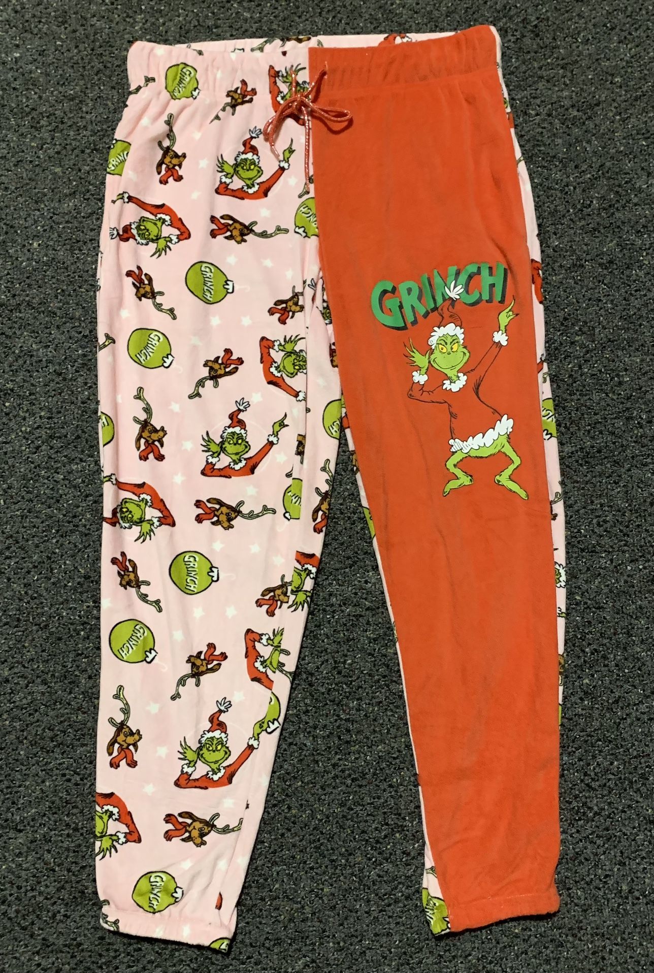 New women’s medium (8/10) the grinch super soft fleece Christmas pajama pants with pockets 