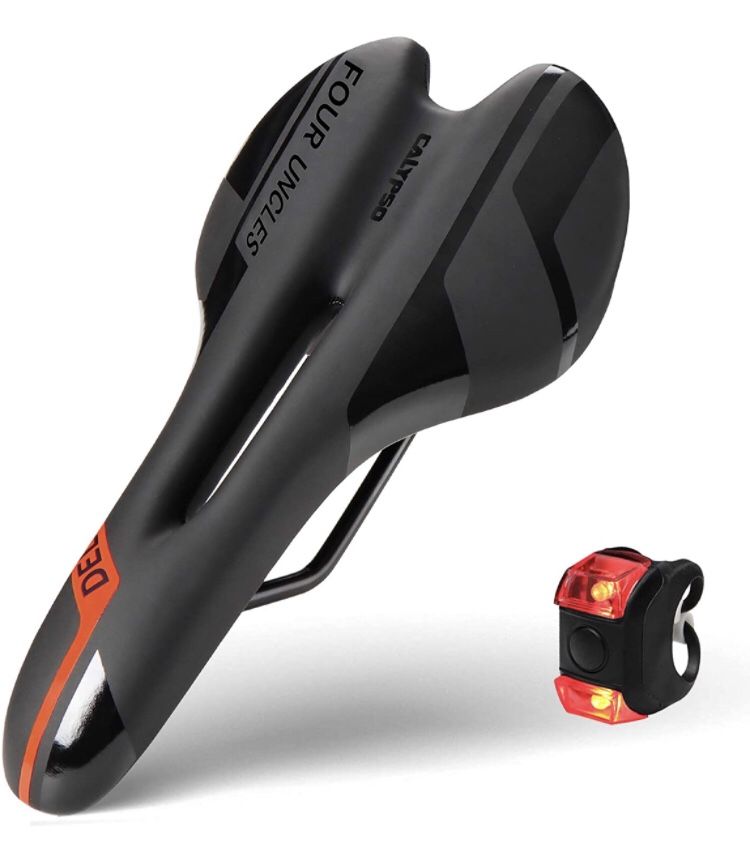 Bike Bicycle Saddle With Rear Light 