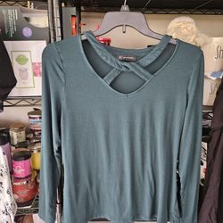 Inc International Evergreen Color Top XL