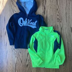 Boys Size 6 Zip Up Jacket And Hoodie