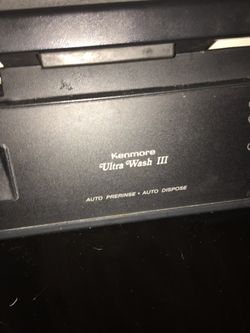 Kenmore dishwasher