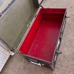 Antique Metal Trunk