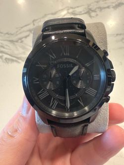 Black Fossil Watch