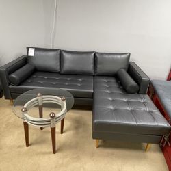 Seattle Dark Gray Reversible L Shape Sofa