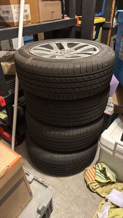 continental 205/55 p 16 91h wheels & tire BMW
